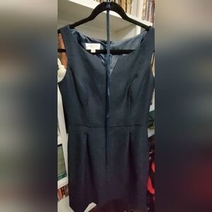 Sophisticated Navy Textured Dress